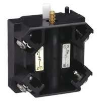 SCHNEIDER Contact Block: 30 mm Panel Mounting Size, 1NO/1NC, Momentary/Power Reed (MPN 9001KA51)