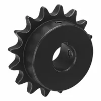 TSUBAKI Single Strand Sprocket: 40, For 1/2 in Chain Pitch, 3/4 in Bore Dia, 16 Teeth, Steel (MPN 40B16F-3/4)