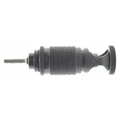 This steel countersink cage features a wide design and 1/2 in shaft travel, providing stable guidance for countersinking operations. It is used in machining to control the depth and alignment of countersink cutters for chamfering and deburring holes. Thread size is 7/16"-20.