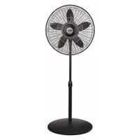 AIR KING Freestanding Fan: 18 in Blade Dia, 53 3/4 in Ht, 3 Speeds, Oscillating, Black, Steel (MPN 9118)