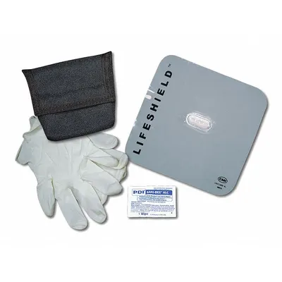 EMI Lifeshield: 1 People Served, Adult/Child/Infant, Disposable - CPR Face Shields