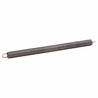 Extension Spring: Crossover Center Loop End, Carbon Steel, 3 11/64 in Free Lg, 0.375 in O.D., 6 PK (MPN 020019000)