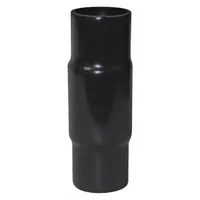 Rigid Coupling: 1 in Trade Size, Steel, PVC Coated, Black (MPN PV1000CP00)