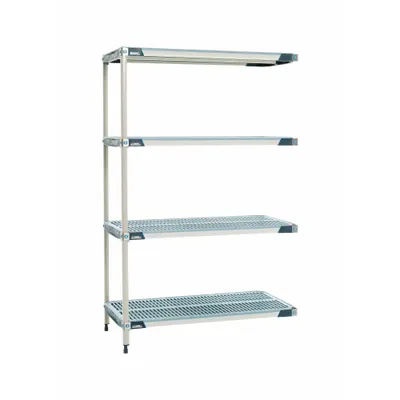 METRO AX316GX3 Harsh-Environment Antimicrobial Stationary Plastic Shelving