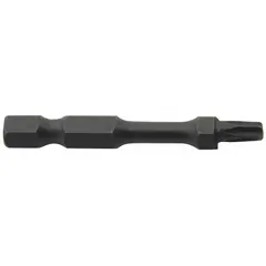This impact-rated Torx bit is designed for driving T15 fasteners with power tools and impact drivers. It features a hex shank for secure retention in tool chucks and is constructed from S2 steel for strength. Suitable for assembly, maintenance, and repair tasks in industrial and commercial settings.
