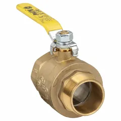 Brass Ball Valve, 1-1/2 in, MIP x FIP, Std Port, Lever Handle