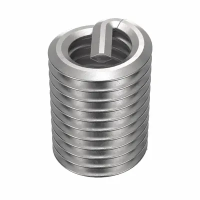 HELI-COIL Helical Insert: Tanged Tang Style, Screw-Locking, #10-32 Thread Size - Screw-Locking Tanged Helical Inserts
