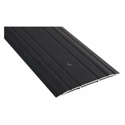 NATIONAL GUARD 713DKB-72 Aluminum Saddle Threshold, 6 ft, Fluted Transition - Saddle Thresholds