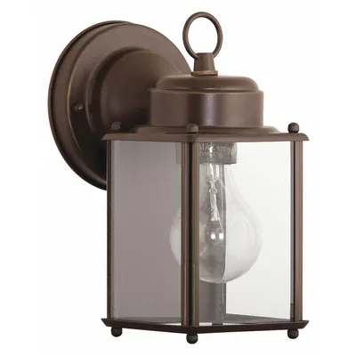 PROGRESS LIGHTING Wall Lantern: Incandescent, 100 W, 120V AC, 8 5/8 in Overall Ht - Bulb Dependent Decorative Wall Lights