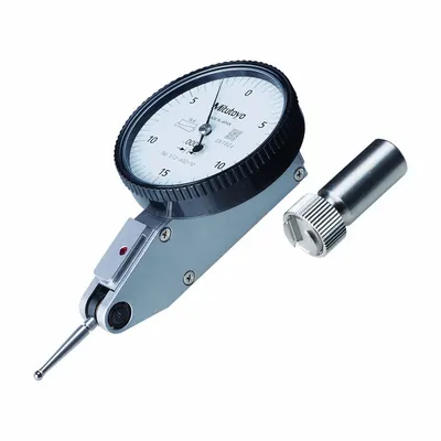MITUTOYO Calibrated Indicator: 0 in to 0.03 in, Inch, 0.0001 in - Dial Test Indicators - Horizontal & Tilted-Face Styles