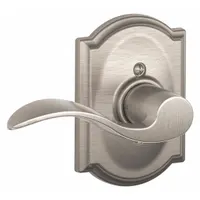 SCHLAGE Door Lockset: Dummy Lever Locksets, Nickel, ADA Compliant (MPN F170 ACC 619 CAM LH)