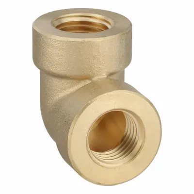 USA INDUSTRIALS 1/4 in x 1/4 in 90° Elbow, Class 250, C38500 Brass, 400 psi - Threaded Medium-Pressure Pipe Fittings