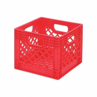 ORBIS DY16 Red Fully Vented Milk-Crate-Style Container - Fully Vented Milk-Crate-Style Containers