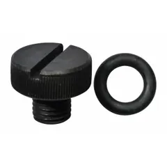 This fill plug is a replacement part for Dayton brand material handling equipment. It seals the fill opening to prevent leaks and contamination, supporting proper maintenance of gearboxes or reservoirs.