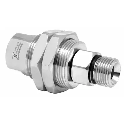 MOSMATIC Rotary Union: Straight, Nickel-Plated C38500 Brass, 1 Passages, 3/8 in Rotating Shaft - Brass Rotating Joints & Unions