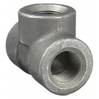 ANVIL Metal Pipe Tee: 1 in x 1 in x 1 in, 2,000 psi @ 150°F, Steel, Class 3000 (MPN 0361120009)