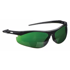 Standard welding safety glasses with a half-frame design and black frame. The W5 welding shade designation provides eye protection for moderate-intensity welding, cutting, and grinding tasks. Suitable for industrial fabrication and maintenance environments.