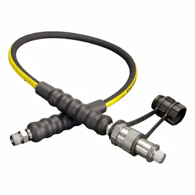 ENERPAC Hydraulic Hose: 1/4 in ID, NPTF x C604, 3 ft Lg, 3/8 in x 3/8 in Fitting Size - Enerpac H900 Flexible Hydraulic Hose Assemblies