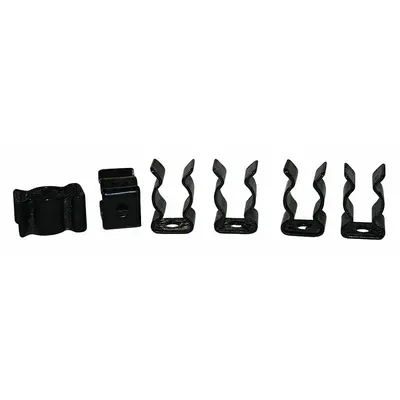 ZICO Standard Spring Clip: 9/64 in Peg Hole, 1 3/8 in x 3/4 in x 1/2 in, Screw-In - Spring Clips for Round-Hole Pegboard