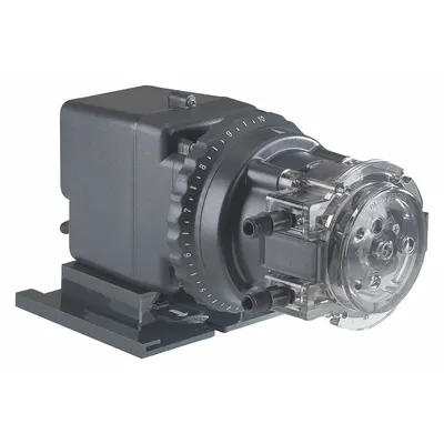 STENNER Peristaltic Chemical Metering Pump: 120V AC, 1/30 hp HP, 3 gpd Max. Flow Rate - Adjustable Flow Peristaltic Chemical Metering Pumps