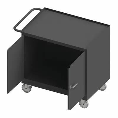 DURHAM MFG Mobile Cabinet Workbench: 36 in x 24 in, Steel, 1,200 lb Overall Load Capacity - Single Compartment Mobile Cabinet Benches