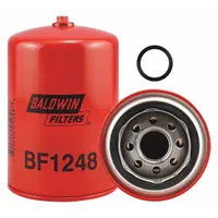 BALDWIN FILTERS Fuel Filter: Spin-On, 3 11/16 in Outside Dia, 1"-14 Thread Size, Cellulose, Komatsu (MPN BF1248)