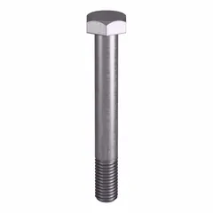 Structural bolt with heavy hex head, made to ASTM A193 Grade B8 material standards and ASME B18.2.1 dimensional standards. Thread size 5/8"-11, length 5 inches. Sold in a pack of 5. Suitable for high-temperature and high-pressure applications such as flanged connections, pressure vessels, and valve assemblies.