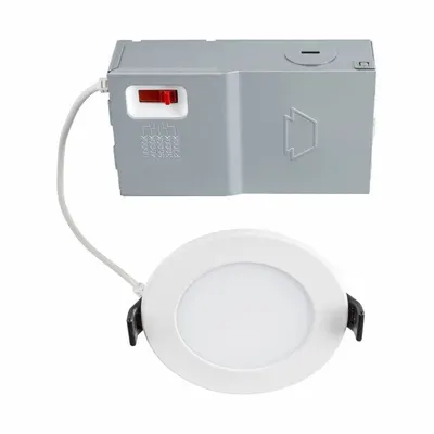 KEYSTONE TECHNOLOGIES Light Fixture: 3 in Dia, 530 lm, 2700K/3000K/3500K/4000K/5000K - Low-Profile Canless Downlights