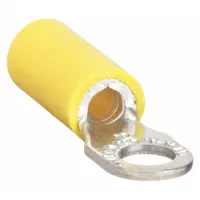 STA-KON Ring Terminal: Yellow, Vinyl Insulation, 3/8 in Stud Size, 12 AWG to 10 AWG Wire Sizes (MPN 10RC-38)
