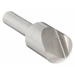 This single-flute countersink features an 82° included angle and a 1/4 in body diameter, made from high-speed steel. It is designed for creating conical recesses in metalworking applications, allowing flat-head screws to sit flush with the workpiece surface. Suitable for use in drill presses and handheld drills.