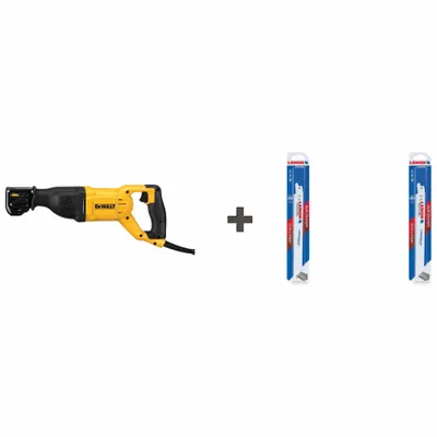 DEWALT Reciprocating Saw: 12 A Current, 1 1/8 in Stroke Lg - Corded Reciprocating Saws
