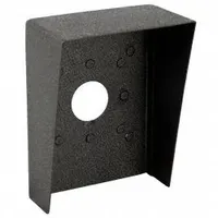 This cover housing is designed for gate operator access control devices, providing protection for card readers against weather and tampering. Constructed from powder-coated carbon steel in black, it measures 3 1/2 in x 6 in with an overall height of 8 in