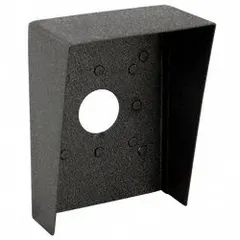 This cover housing is designed for gate operator access control devices, providing protection for card readers against weather and tampering. Constructed from powder-coated carbon steel in black, it measures 3 1/2 in x 6 in with an overall height of 8 in.