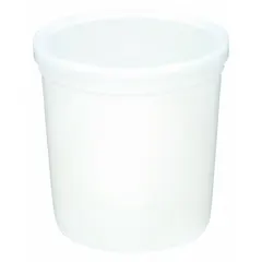 This DYNALON lab jar is made of polypropylene (PPCO) with LDPE, offering a translucent finish for visual level checks. It has a 74.4 fl oz capacity, 162.56 mm body diameter, and 167.64 mm height. The non-sterile, round jar includes a closure and is suitable for storing, mixing, or sampling liquids and powders in laboratory environments.