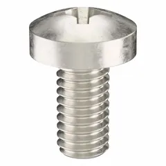 M4x0.70 thread, 8 mm length, 316 stainless steel pan head machine screw with plain finish and #2 Phillips drive. Supplied in a pack of 100. Suitable for general assembly and panel mounting in environments requiring corrosion resistance.