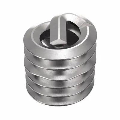 HELI-COIL Helical Insert: Tangless Tang Style, Screw-Locking, #4-40 Thread Size - Screw-Locking Tangless Helical Inserts