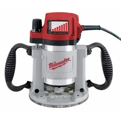 Fixed-base router with 3.5 hp motor, variable speed up to 22,000 RPM, and 1/2 in collet. Operates on 120V AC with Soft-Start for controlled startup. Suitable for heavy-duty woodworking, joinery, and trimming tasks.