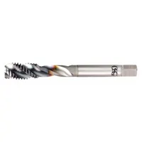 OSG Spiral Flute Tap: 3/8"-16 UNC, H5 / 2B-3B, 3 Flute, Bottoming Chamfer, V Coated Powdered Metal (MPN 1650511708)