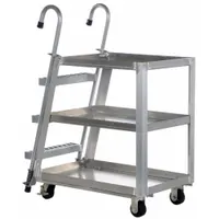 APPROVED VENDOR Vertical-Access Utility Cart: 660 lb, 36 in L x 22 in W Shelf, 14 in Between Shelves (MPN SPA3-2236)