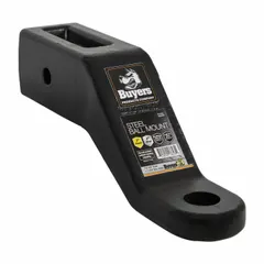 This Class 3 ball mount is forged from steel with a powder-coated, corrosion-resistant finish. It features a 3 in ball diameter and a 1 1/4 in compatible ball shank diameter, designed for non-adjustable mounting in 3 in receiver tube openings. Suitable for medium-duty towing applications such as trailers, boats, or equipment.
