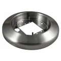 This stainless steel surface mount escutcheon is designed for use with power supply enclosures. It provides a corrosion-resistant mounting solution for securing equipment in industrial or commercial settings.