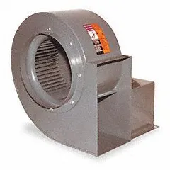 Direct-drive blower without drive, for airflow from 1,020 cfm to 2,060 cfm depending on motor. Wheel diameter 10 5/8 in, clockwise rotation. Used in industrial ventilation, exhaust, and process-air systems.
