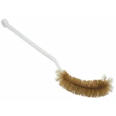 Lab brush with 14 in overall length, 4 in brush head, and 1 1/2 in natural nylon bristles. Designed for cleaning volumetric flasks and narrow-neck glassware. Not non-sparking.