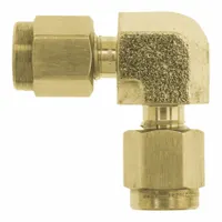 BRENNAN INDUSTRIES Compression Fitting Elbow: 3/4 in OD x 3/4 in OD Size, Tube x Tube, Brass (MPN N2500-12-12-B)