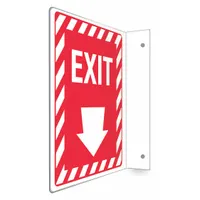 Safety Sign: PETG, Mounting Holes Sign Mounting, 12 in x 9 in Nominal Sign Size, Not Retroreflective (MPN 480W82)