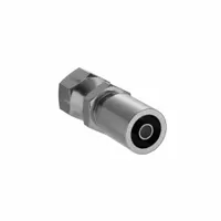 PARKER Hydraulic Crimp Fitting: Steel x Steel, Straight, -4 For Hose Dash Size, Female x Genderless (MPN 1MU43-4-4)