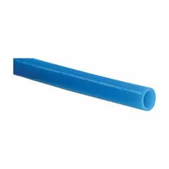PEX Type A tubing for general plumbing applications, including hot and cold water supply lines, radiant heating systems, and hydronic distribution. 1/2 in diameter, blue color, straight length, 10 ft overall length. Corrosion-resistant and flexible.