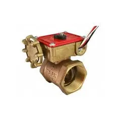 This bronze fire-protection butterfly valve features NPT connections and a gear-operated handwheel for precise flow control. Rated for a maximum pressure of 175 psi (CWP), it is suitable for isolation and regulation in fire-sprinkler systems and industrial water lines.