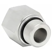 PARKER Metal Pipe Straight: Straight, Steel, 27 mm x 3/4 in, Male Threaded x Female NPT Threaded (MPN M27-3/4F8OHGS)