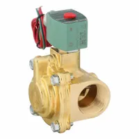 REDHAT Solenoid Valve: 2-Way, Normally Closed, 1 1/4 in Pipe Size, 110V AC/120V AC, Slow-Closing (MPN 8221G009)